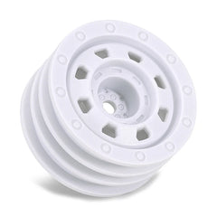 INJORA 1.3" Non-beadlock Wheels for 1/24 1/18 RC Crawlers - White