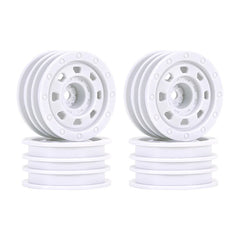 INJORA 1.3" Non-beadlock Wheels for 1/24 1/18 RC Crawlers - White