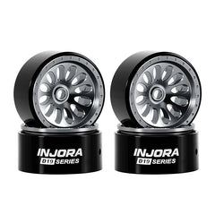 INJORA 0.7" D19 Ripple Aluminum Wheels for 1/30 SCX30