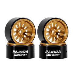INJORA 0.7" D19 Ripple Aluminum Wheels for 1/30 SCX30