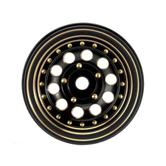 INJORA 1.0" 39g/Pcs Brass Beadlock Wheels Negative Offset 2.65mm For 1/24 1/18 RC Crawlers - HeliDirect
