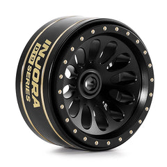 INJORA 0.7" D19 Ripple Black Brass Wheels for 1/30 SCX30