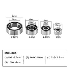 INJORA Bearing Kit for 1/24 Buggy Losi Micro-B (14)