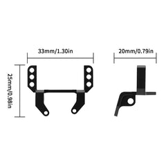 INJORA Lay Down Servo Mount With Steering Links For 1/18 TRX4M Stock Length Axles - HeliDirect