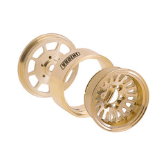INJORA 1.0 Plus Brass Beadlock Wheels for 1/24 1/18 RC Crawler