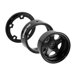 INJORA 0.7" 5-Spoke Aluminum Wheels for 1/30 SCX30