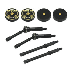 1144 Steel Hardening +4mm CVD with Brass +4mm Weight 4pcs/set for SCX30 Cars Upgrade Parts (8pcs/set)