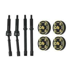 1144 Steel Hardening +4mm CVD with Brass +4mm Weight 4pcs/set for SCX30 Cars Upgrade Parts (8pcs/set)