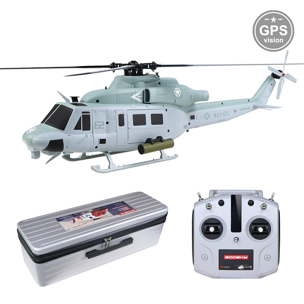 早い者勝ち！　GOOSKY E2 UH-1Y ヴェノム　未飛行 GOOSKY E2 UH-1Y Venom Dual Brushless Direct Drive RC Helicopter