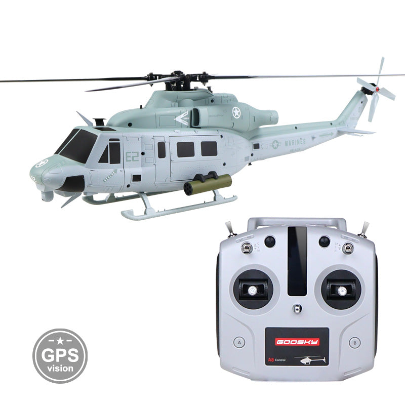 Goosky E2 UH-1Y Venom GPS Helicopter - RTF (Mode 2) – HeliDirect