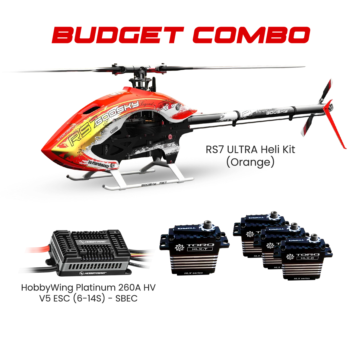 117　ｍｏｆｕｍｏｈｕ　61LZ　300ヘリオス Goosky RS7 ULTRA Helicopter Kit with Azure 700/105 Blades - Green