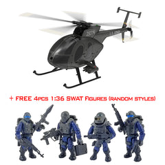 Yu Xiang F119S MD500E Scale GPS Helicopter - Black with Weapons