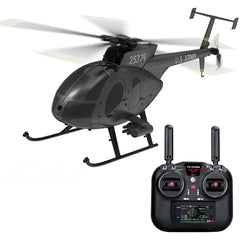 Yu Xiang F119S MD500E Scale GPS Helicopter - Black with Weapons