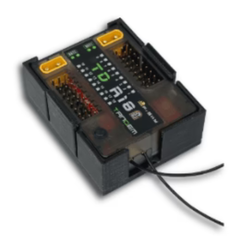 Frsky TD R18 Radio Control 18 Channel Receiver Mount Black
