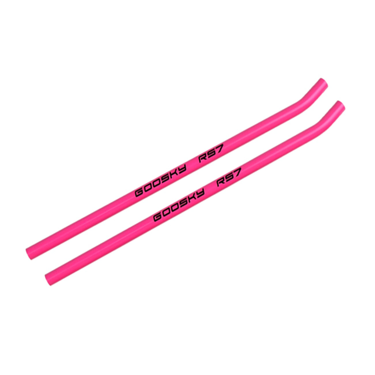 Goosky RS7 Color Painted Landing Skid Pipes - Pink - HeliDirect