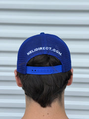 HeliDirect Deep Royal Blue Snap back Trucker Hat
