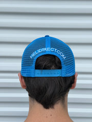 HELIDIRECT Snap Back Trucker Hat Bright Royal Blue