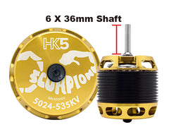 Scorpion HK5-5024-535KV (6 x 36mm Shaft) - HeliDirect