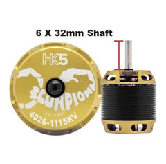 Scorpion HK5-4026-1115kv (6x32mm shaft) Helicopter Motor - HeliDirect