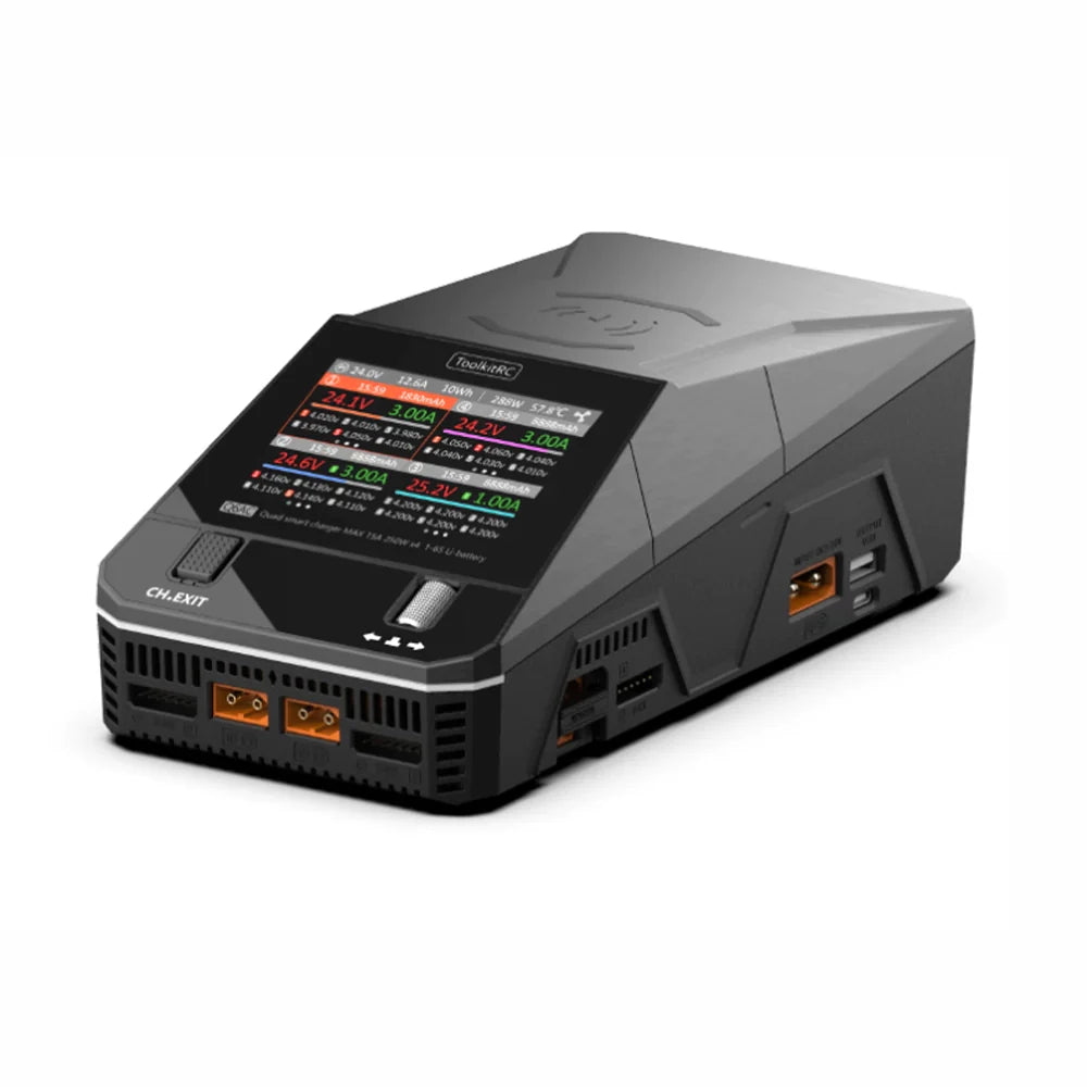 ToolkitRC Q6AC 1000W 4-Channel AC/DC Smart Charger - HeliDirect