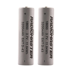 RadioMaster 18650 3200mAh 3.7V Battery (2pcs) For TX16S / Boxer / TX12/ MT12 Radios - HeliDirect