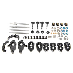 MEUS RACING Front and Rear Portal axle DIY kit Aluminum Straight axle to Portal axle kit Ground Clearance +8.1MM for 1/18 TRX4M (Aluminum Black) - HeliDirect