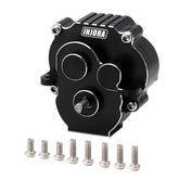 INJORA CNC Aluminum Complete Transmission For 1/18 TRX4M - BLACK - HeliDirect