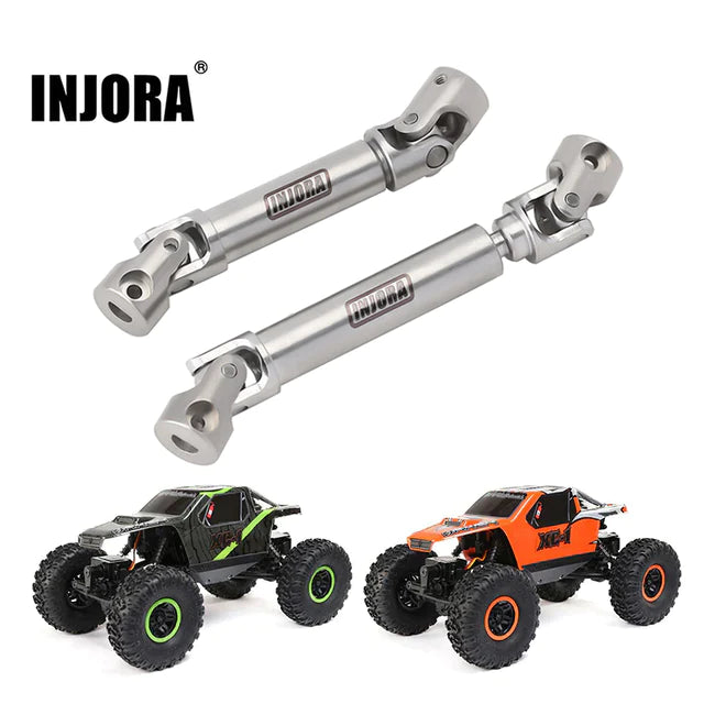 INJORA Stainless Steel Drive Shafts with D Shaped Hole For 1/24 Axial AX24 - HeliDirect