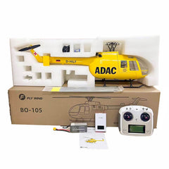 FlyWing BO-105 GPS Scale RC Helicopter W/ ACE Flight Controller (RTF) - Yellow