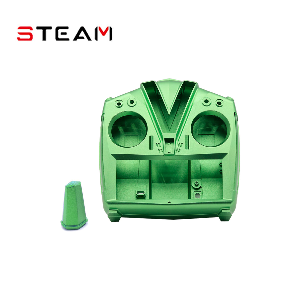 V-bar Control Evo Aluminum Case w/ Antenna Mount - Green - HeliDirect