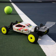 Losi 1/24 Micro-B 2WD Buggy RTR (White) With TORQ Coreless Titanium Gear 7g Micro Servo, aluminum servo horn,Servo Mount & PULSE 500mah 2S 7.4V 60C LiPo Battery - Big Savings $19.52 Off