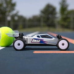 Losi 1/24 Micro-B 2WD Buggy RTR (Silver) With TORQ Coreless Titanium Gear 7g Micro Servo, aluminum servo horn & Servo Mount - Big Savings $18.64 Off