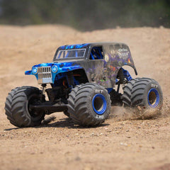 Losi 1/18 Mini LMT 4X4 Brushed Monster Truck RTR Son-Uva Digger - BLUE - HeliDirect