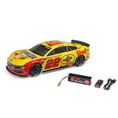 Losi 1/12 NASCAR RC Racecar Joey Logano No. 22 Shell 2025 Ford Mustang 2S AWD RTR Brushed On-Road (Battery & Charger Included)