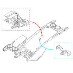 MEUS Racing Titanium LCG MD24 Chassis/ MD24 Dig Chassis Drive Shafts & Chassis Links for 1/24 SCX24