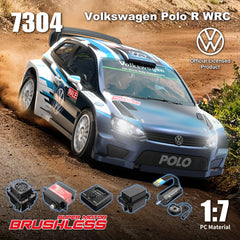 ****OPN BOX**** MJX Hyper Go 7304 1/7 Volkswagen Polo R WRC RC Rally Car – 4S Brushless 60km/h Official Licensed