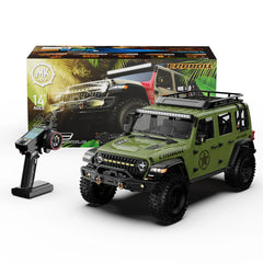 Rlaarlo 1/7 Scale 4WD Brushed RC Crawler MK-07 - Green