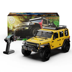 Rlaarlo 1/7 Scale 4WD Brushed RC Crawler MK-07 - Yellow