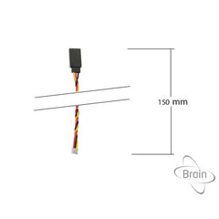 External Variometer or Governor JR/Futaba to JST adapter cable 150mm