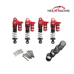 NX-616 Nexx Racing 37mm Reservoir Shocks (4pcs) for Redcat Ascent-32 1/32