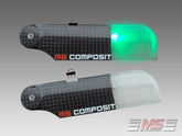 MS Composit CFC Tail NIGHT Blades 105 mm/5/3 FC - Green - HeliDirect
