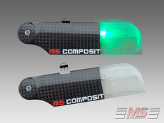 MS Composit CFC Tail NIGHT Blades 105 mm/5/3 FC - Green - HeliDirect