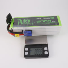 PULSE 6000mah 35C 22.2V 6S P-Tech LiPo Battery - EC5 Connector
