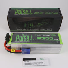 PULSE 5300mAh 50C 22.2V 6S P-Tech LiPo Battery - EC5 Connector