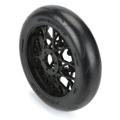 Pro-Line 1/4 Supermoto S3 Motorcycle Front Tire MTD Black (1) for Promoto-MX/SM