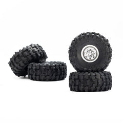 Pro-Line 1/30 Baja Pro X Front/Rear Mounted Chrome Beast Tires (4) For Axial SCX30