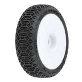 Pro-Line 1/24 Electron 2.0 Buggy F/R Tires Mounted 7mm White (4): Micro-B