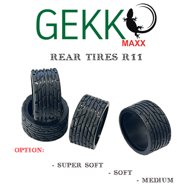 Gekko Maxx Rear Tires R11 (4pcs) - Soft - HeliDirect