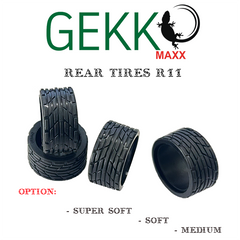 Gekko Maxx Rear Tires R11 (4pcs) - Soft - HeliDirect