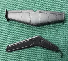 YX C189 MD500E Tail Fin and Horizontal Tail - Black - HeliDirect